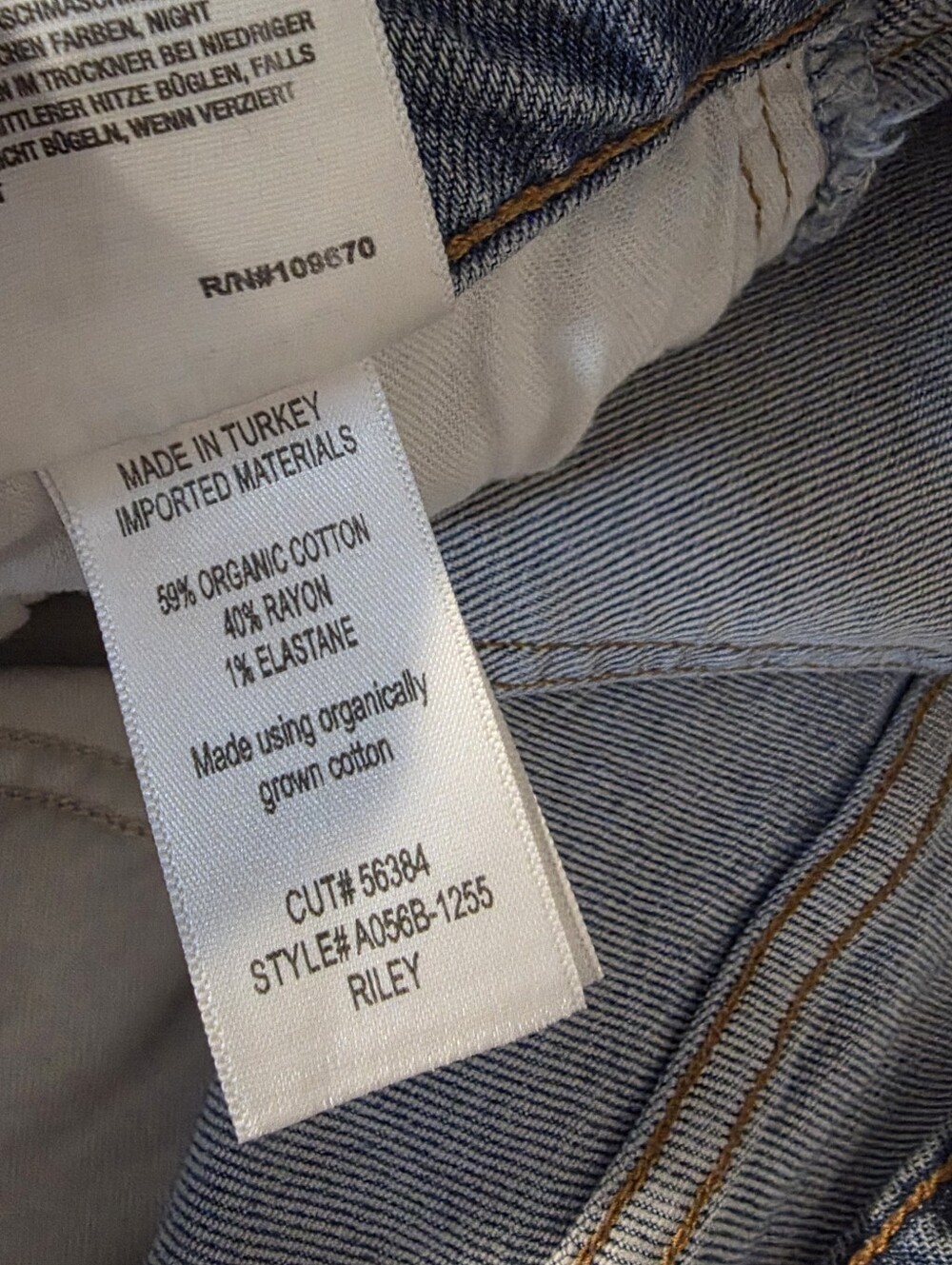 Agolde Riley High Rise Straight Jeans Size 27 - Picture 4 of 4